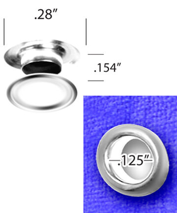 0.125" (1/8") grommets & washers